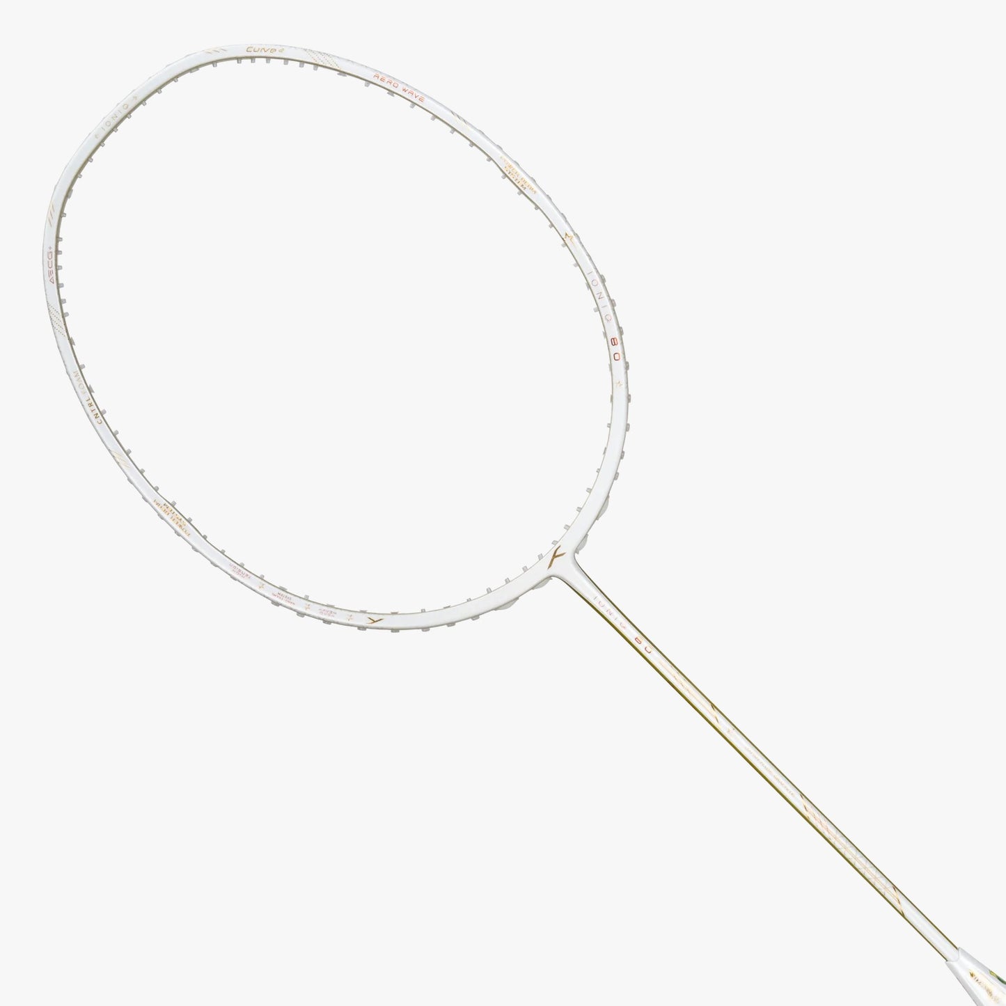 Hundred Ioniq 80 Limited Edition Badminton Racket (Unstrung) | White/Gold