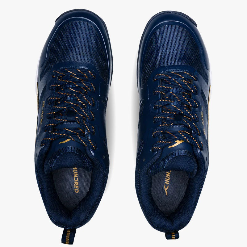 Hundred Blade Pro Badminton Shoes | Navy/Gold