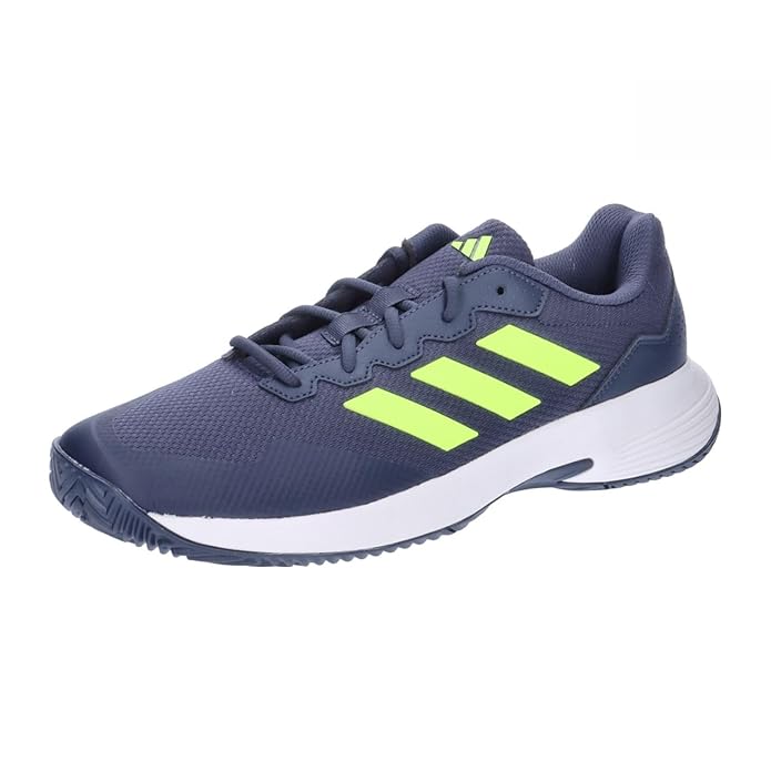 Adidas Game Court 2.0 Men's Tennis Shoe |Shadow Navy/Lucid Lemon/Cloud White