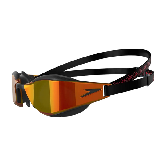 Speedo Fastskin Hyper Elite Mirror Goggles | Black- Gold