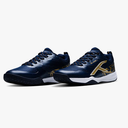 Hundred Blade Pro Badminton Shoes | Navy/Gold