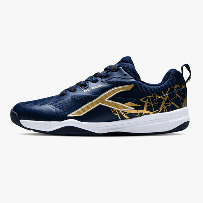 Hundred Blade Pro Badminton Shoes | Navy/Gold