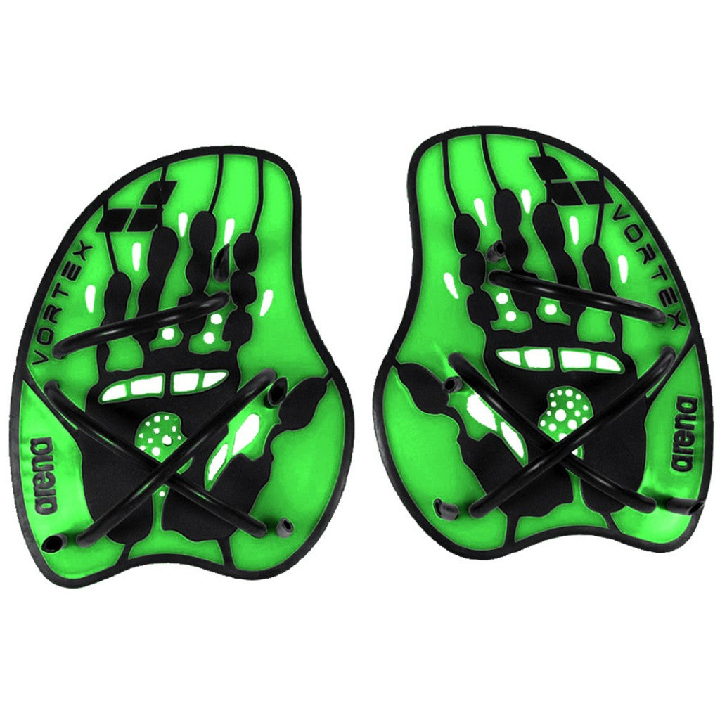 Arena Vortex Evolution Hand Paddle | Acid Lime - Black