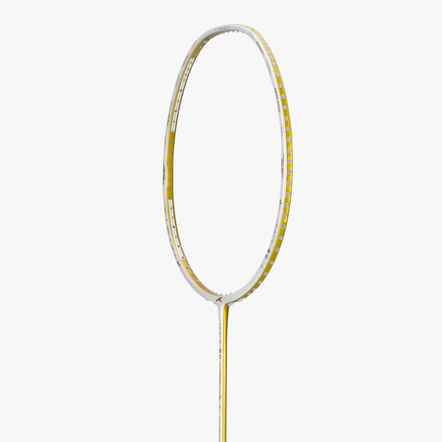 Hundred Ioniq 80 Limited Edition Badminton Racket (Unstrung) | White/Gold