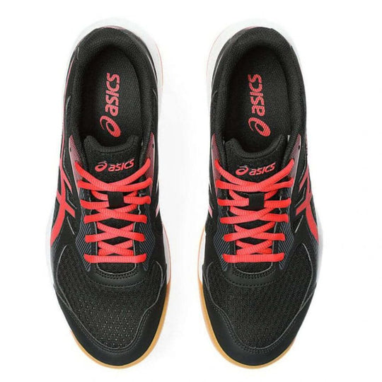 Asics Upcourt 5 Badminton Shoes - Black/Classic Red