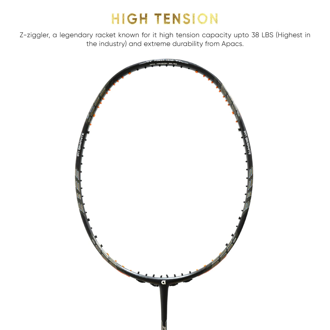Apacs Z-Ziggler Limited Edition Badminton Racket (Unstrung) | Black