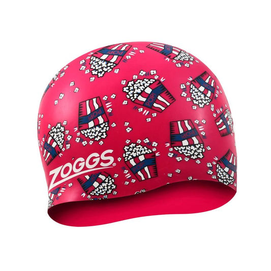 Zoggs Silicone Printed Popcorn Swim Cap | Magenta