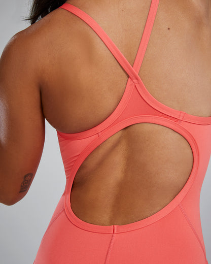 TYR Women's Solid Diamondfit Swimsuit | Coral
