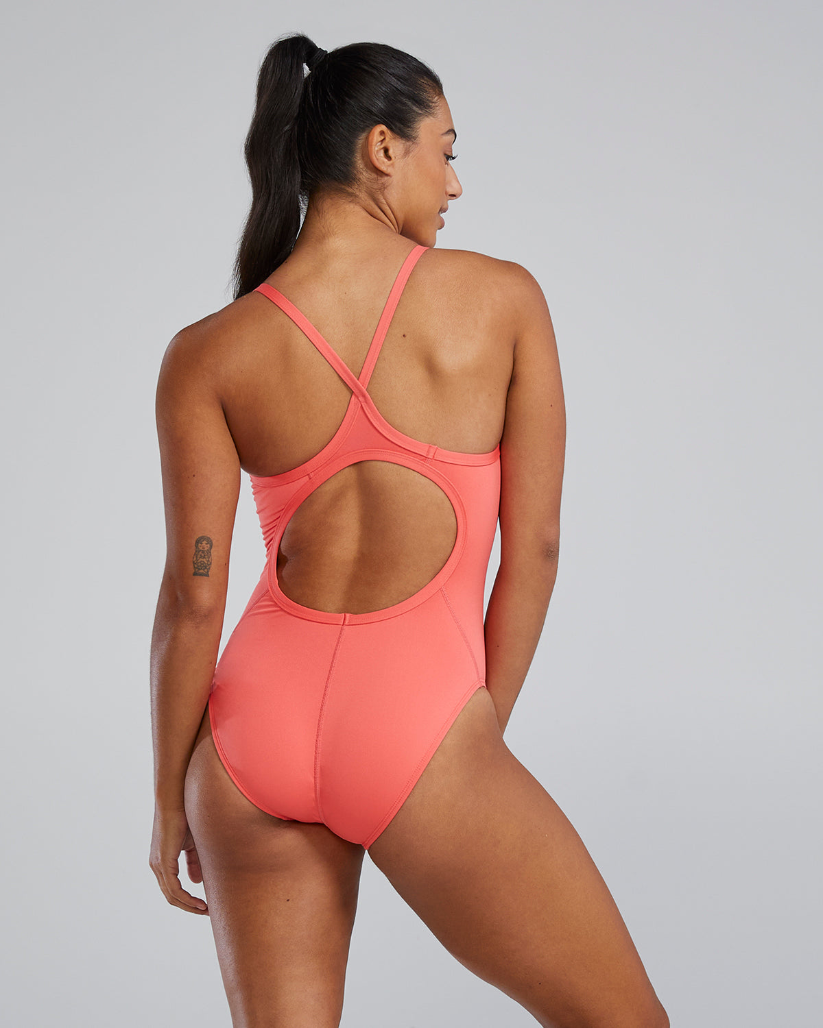 TYR Women's Solid Diamondfit Swimsuit | Coral