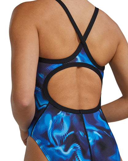 TYR Women's Waveform Durafast Elite Diamondfit Swimsuit | Blue/Green