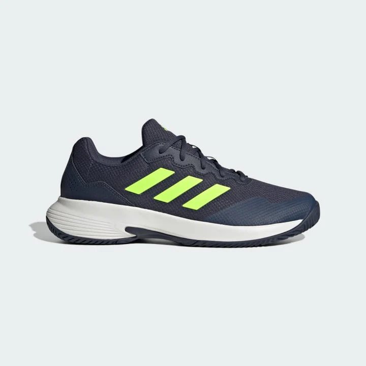 Adidas Game Court 2.0 Men's Tennis Shoe |Shadow Navy/Lucid Lemon/Cloud White