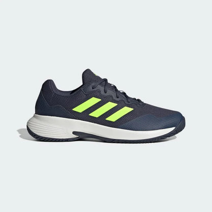 Adidas Game Court 2.0 Men's Tennis Shoe |Shadow Navy/Lucid Lemon/Cloud White