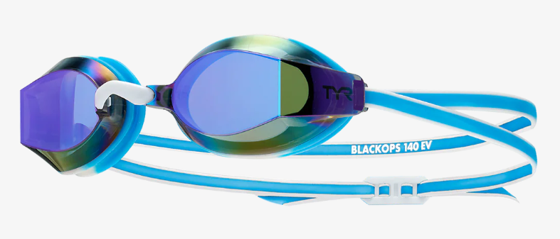 TYR Black OPS 140 EV Racing Goggles | Blue/White