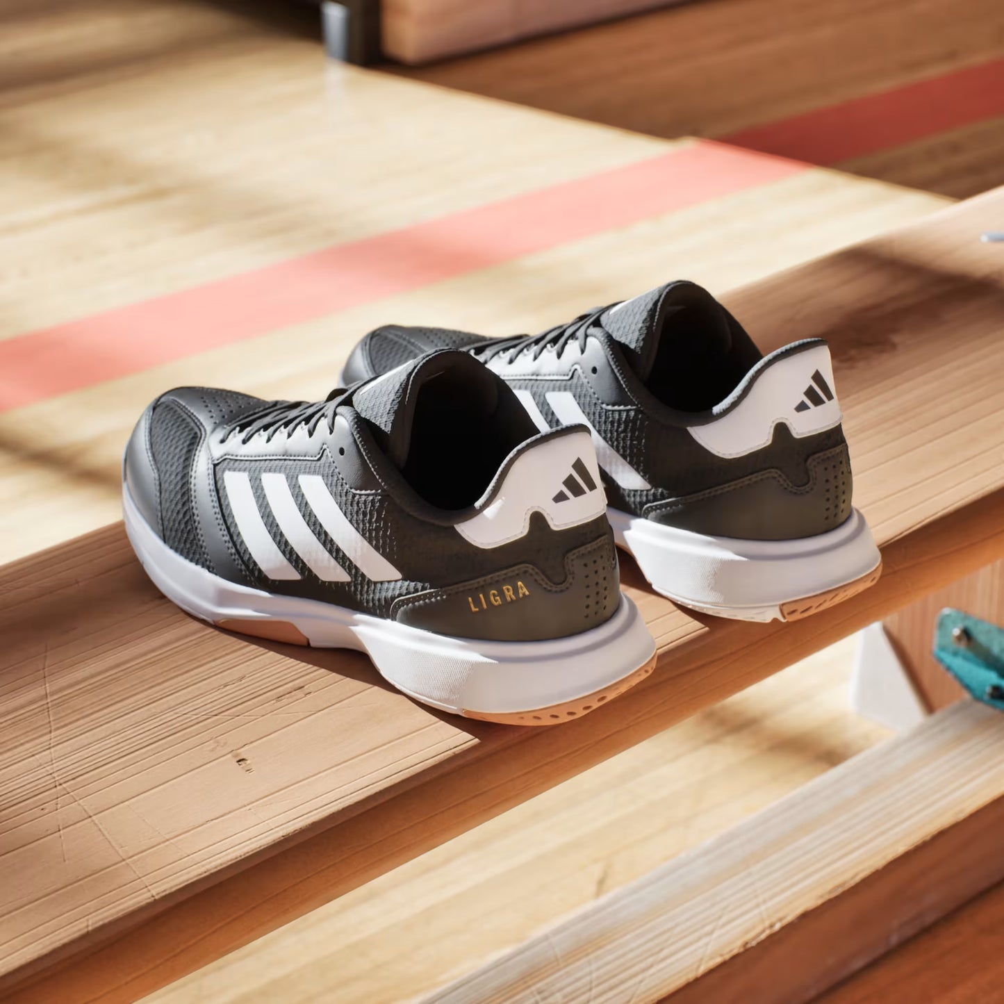 Adidas Ligra 8 Men's Badminton Shoe |Core Black/Feather White/Feather White