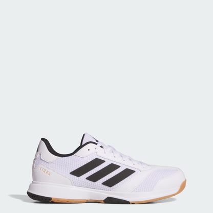 Adidas Ligra 8 Men's Badminton Shoe |Feather White/Core Black//Feather White