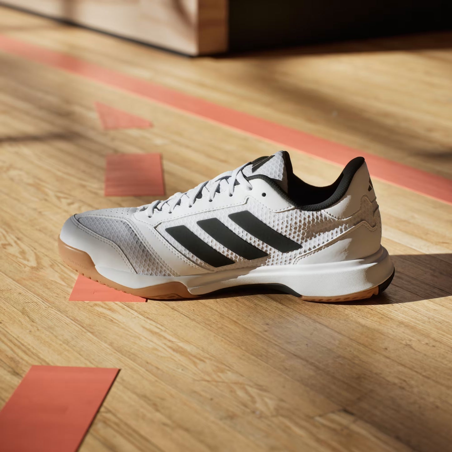 Adidas Ligra 8 Men's Badminton Shoe |Feather White/Core Black//Feather White