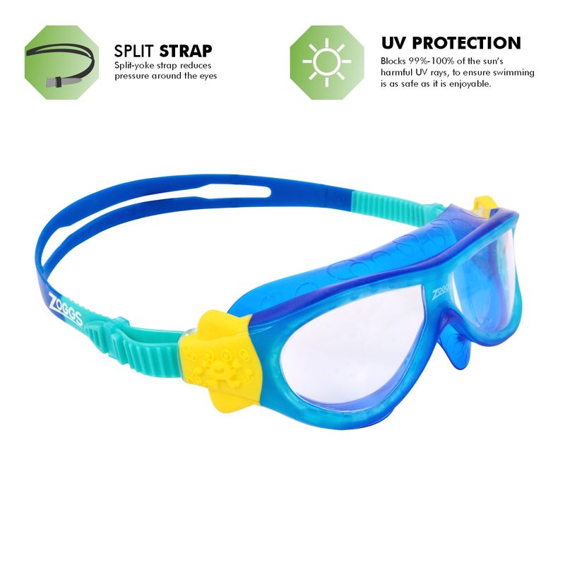 Zoggs Phantom Musk Kids Swimming Goggles | Blue/Turquoise