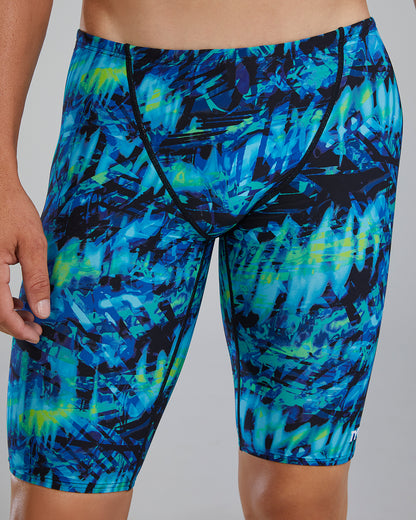 TYR Men's Seismo Durafast Lite Jammer | Blue/Green