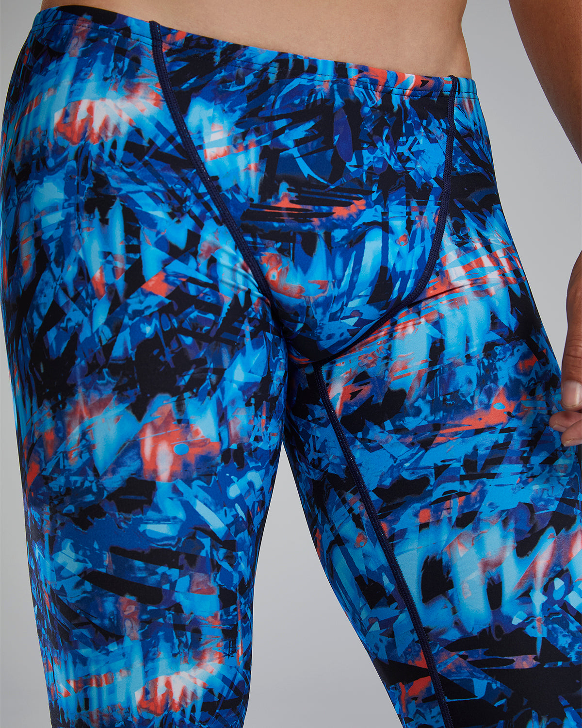 TYR Men's Seismo Durafast Lite Jammer | Red/White/Blue