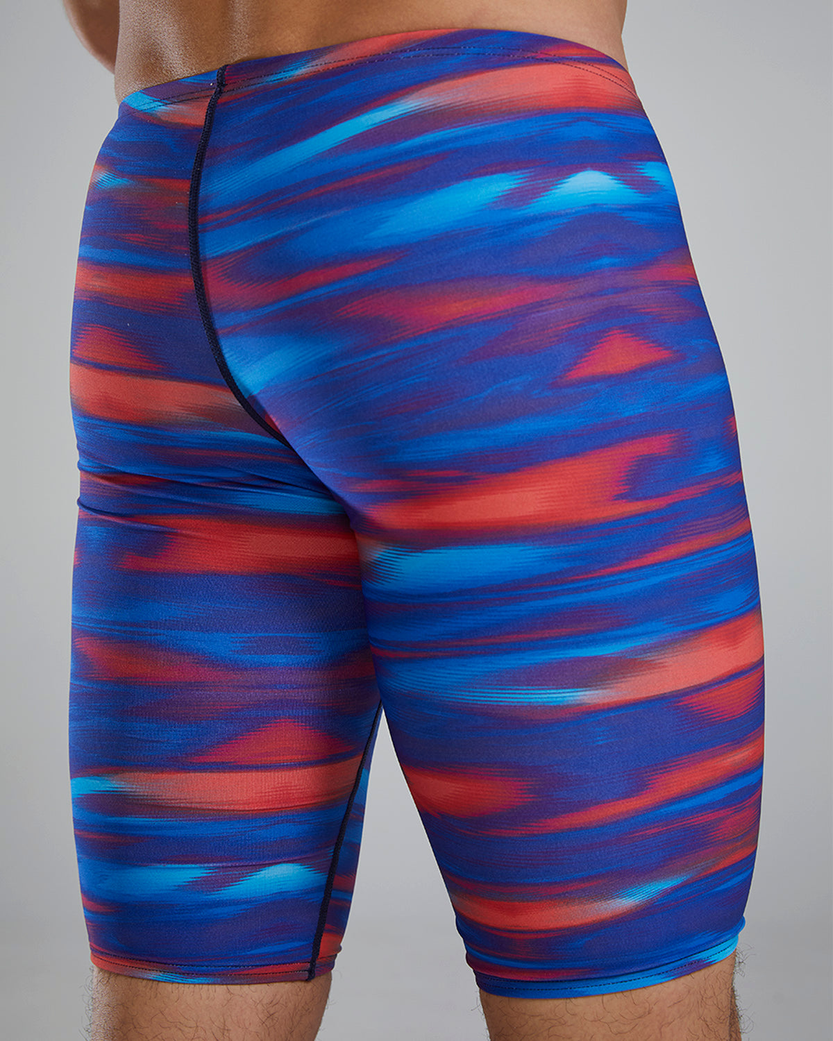 TYR Men's Durafast Lite Technowave Jammer | Red/White/Blue
