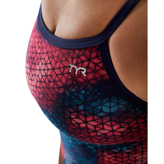 TYR Women's Starhex Durafast Elite Diamondfit Swimsuit | Red/Multi