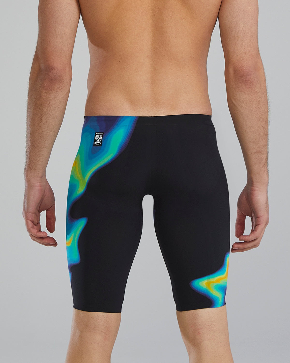 TYR Men's Venzo Infrared Low Waist Jammer Swimsuit | Orange/Green