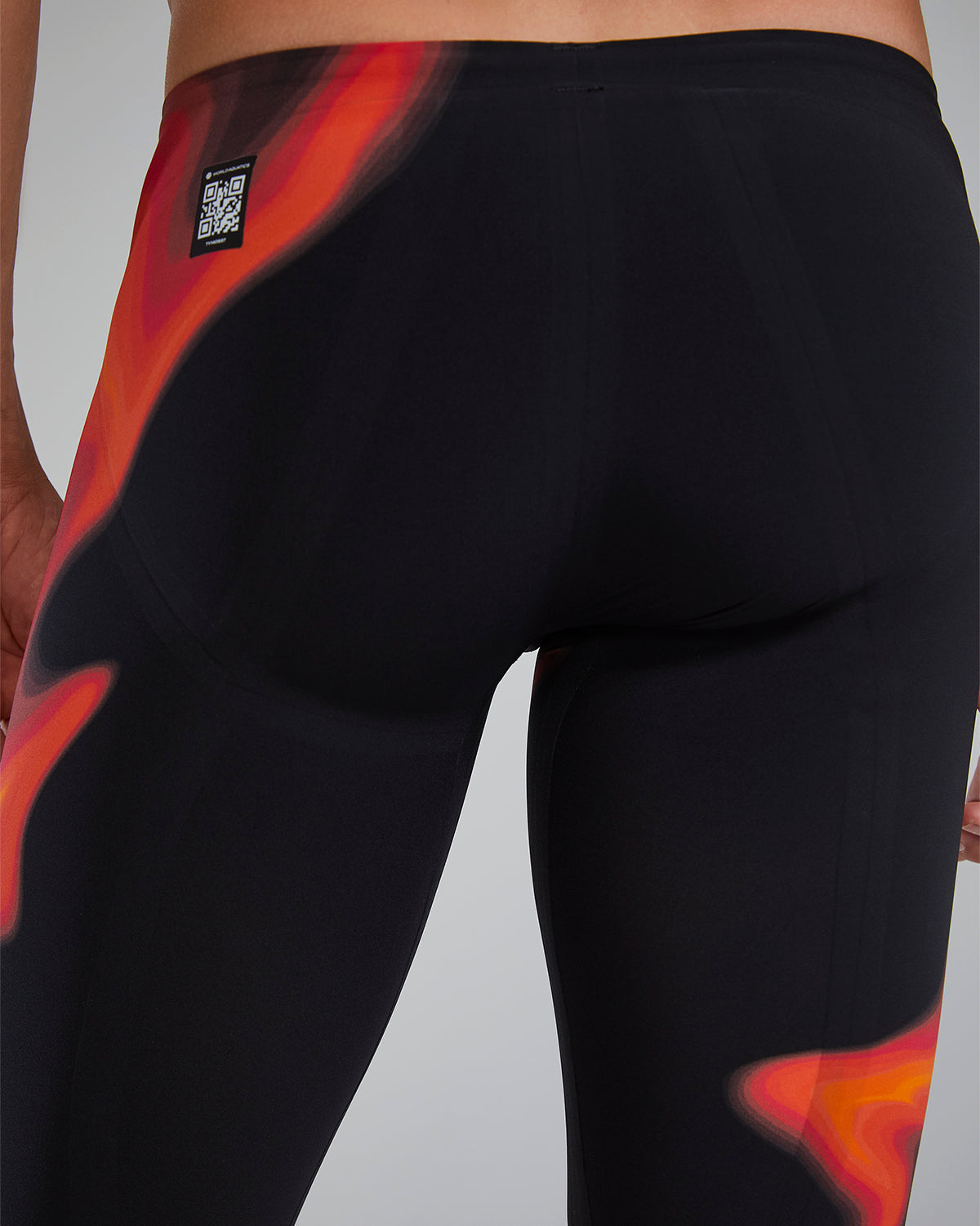 TYR Men's Venzo Infrared High Waist Jammer Swimsuit | Fire