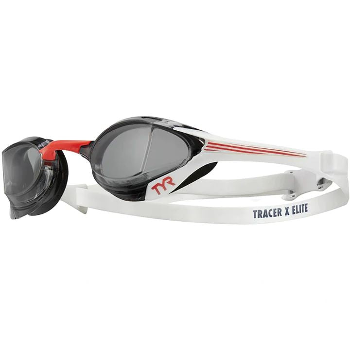 TYR Tracer X Elite Racing Goggles | Smoke Red