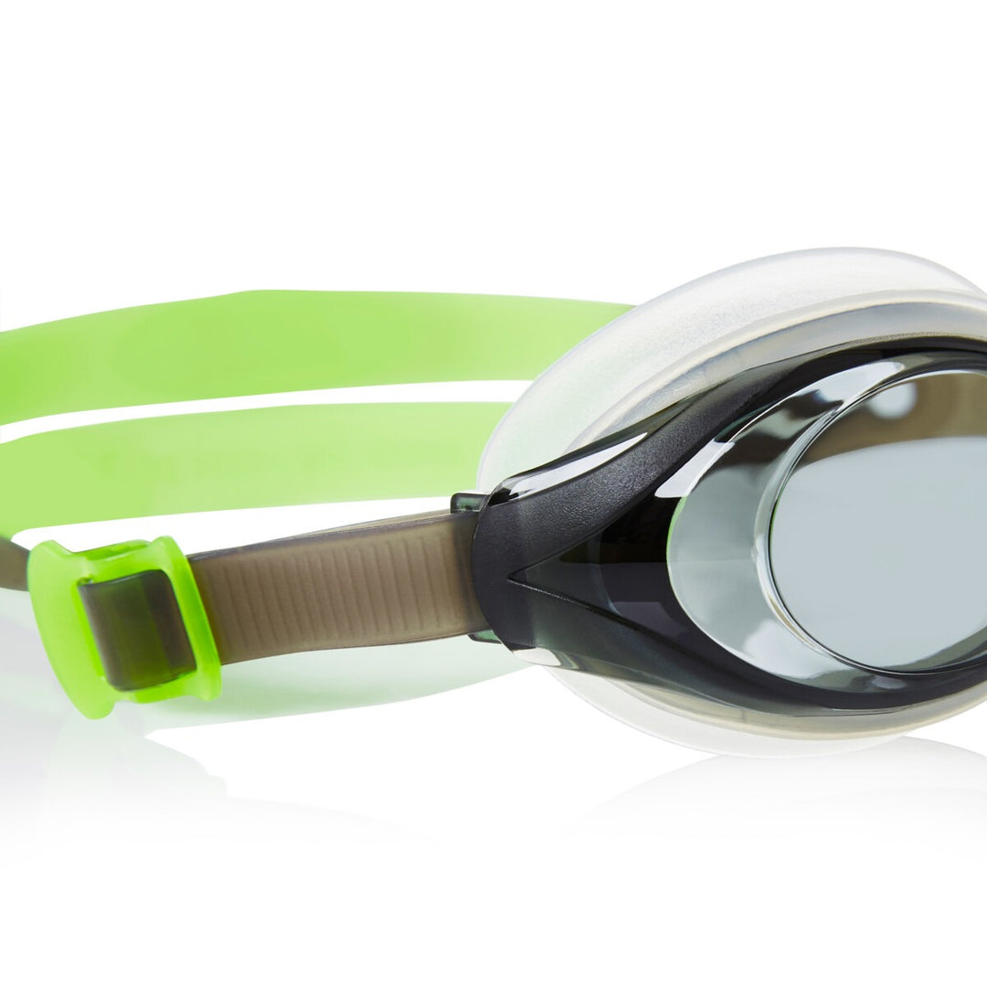 Zoggs Bondi Swimming Goggles | White/Blue - Lime/Tinted Smoke Lens