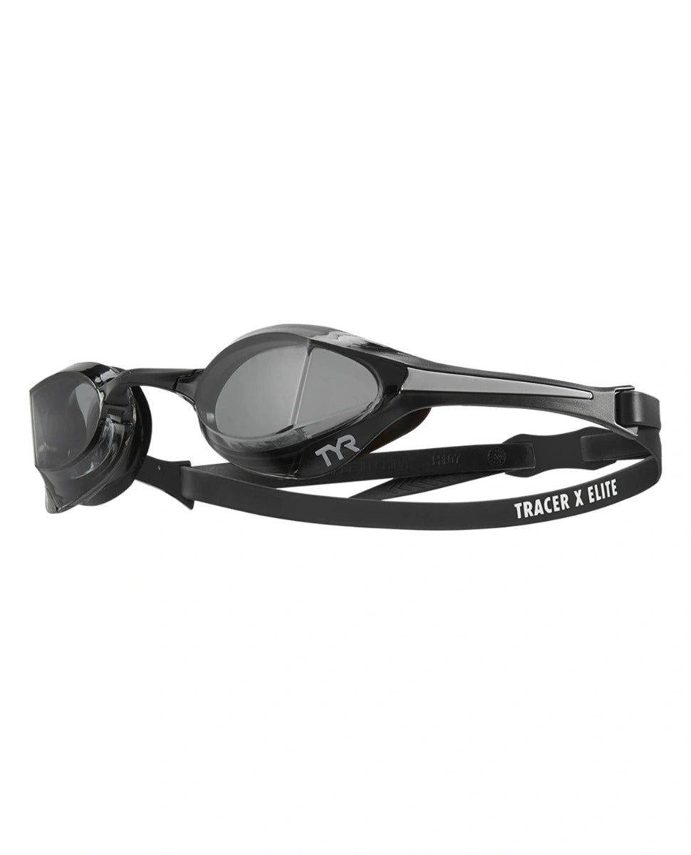 TYR Tracer X Elite Racing Goggles | Smoke Black/Grey