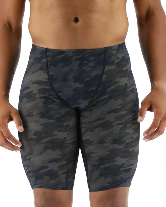TYR Durafast Elite Men's Blackout Camo Jammer Swimsuit | Black