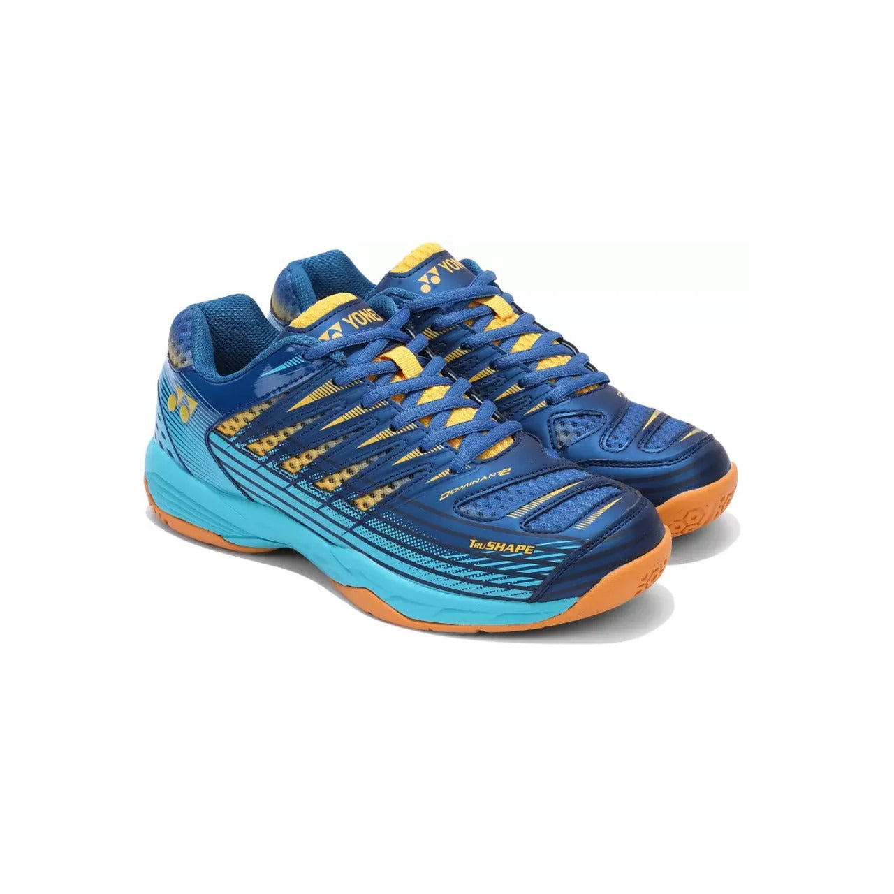 Yonex Tour Dominant 2 Badminton Shoe Sailor Blue Bright Aqua Mustard Gold