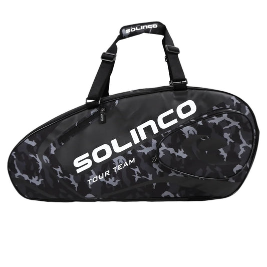 Solinco Tour 15R Tennis Racket Bag | Black Camo