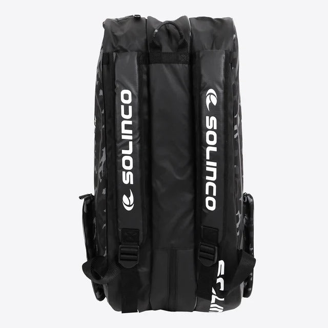 Solinco Tour 15R Tennis Racket Bag | Black Camo