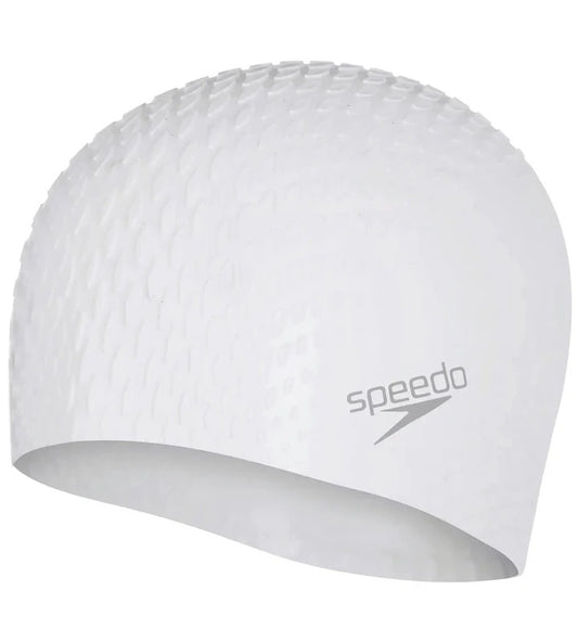 Speedo Bubble Active+ Swim Cap | White