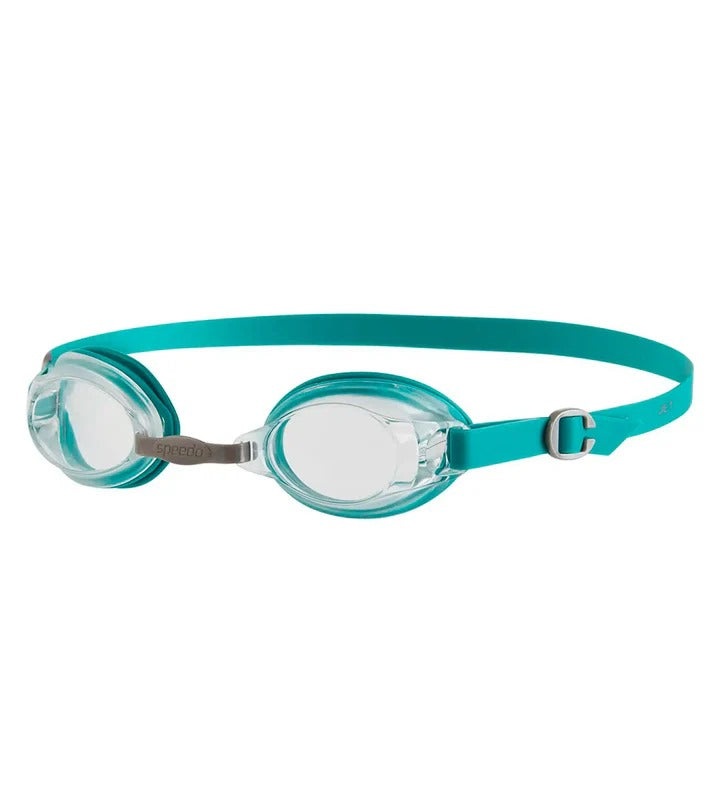 Speedo Adult Jet V2 Clear Lens Swim Goggle | Green/Clear