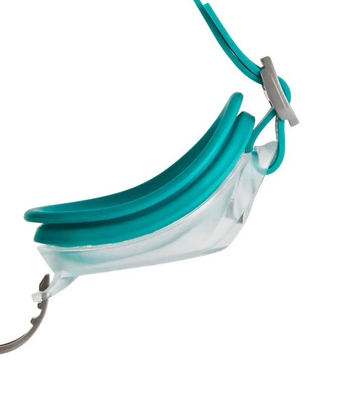 Speedo Adult Jet V2 Clear Lens Swim Goggle | Green/Clear