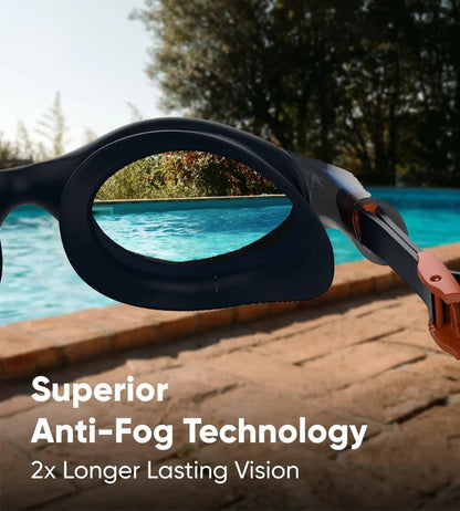 Speedo Vue Mirror Lens Swim Goggles | Green/Blue