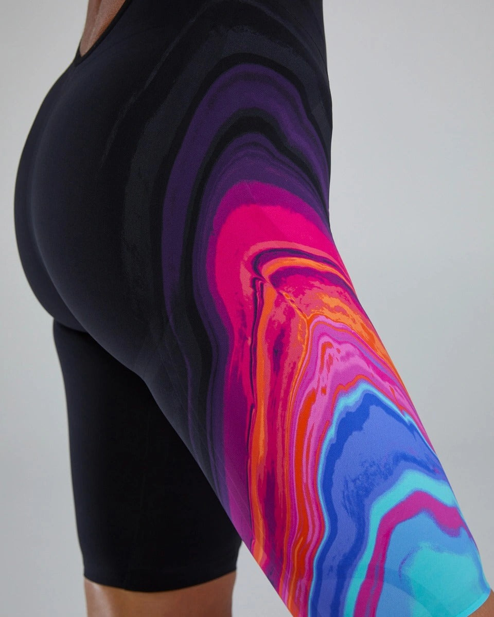 TYR Women's Venzo Volconyx Openback Swimsuit | Aqua/Pink