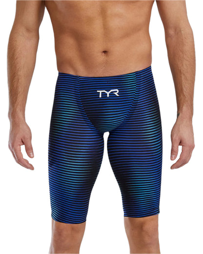 TYR Men's Avictor 2.0 Luminis High Waist Jammer | Blue