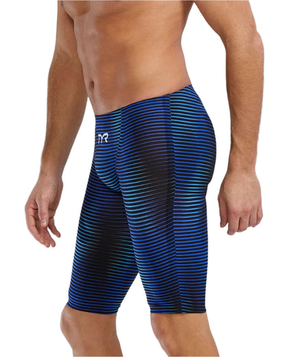 TYR Men's Avictor 2.0 Luminis High Waist Jammer | Blue