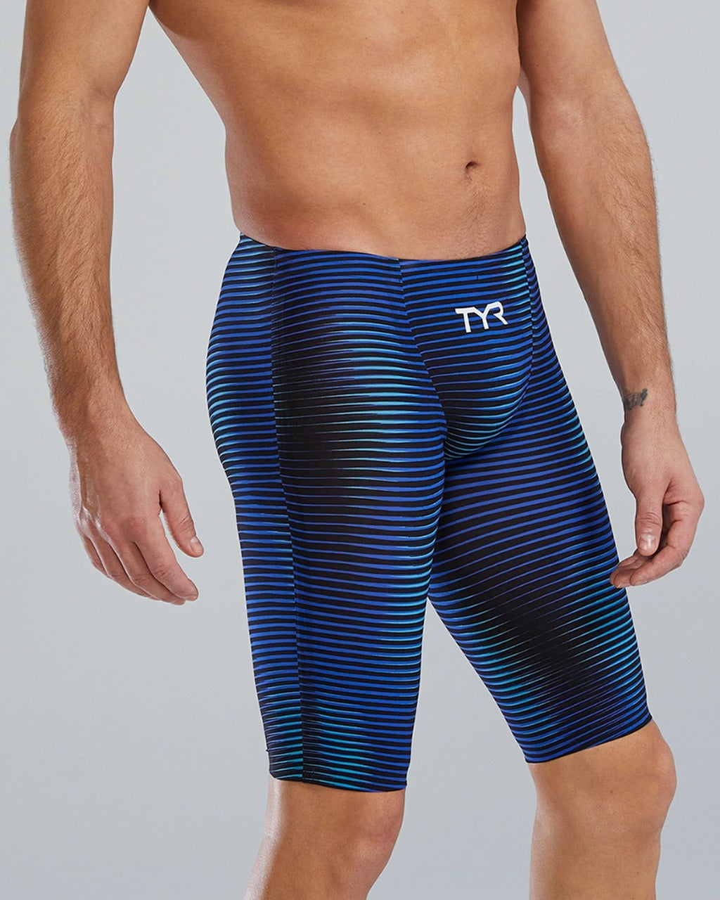 TYR Men's Avictor 2.0 Luminis High Waist Jammer | Blue