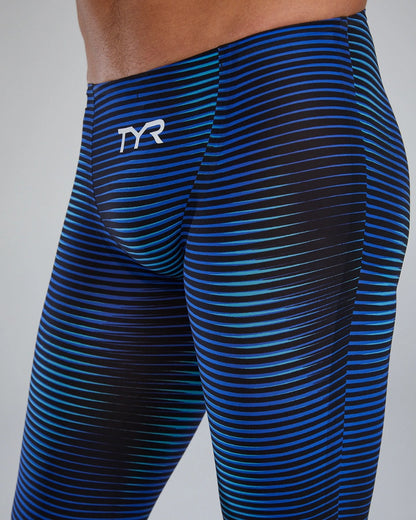 TYR Men's Avictor 2.0 Luminis High Waist Jammer | Blue