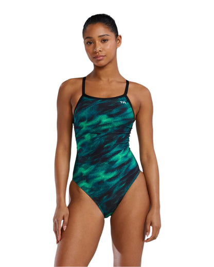 TYR Women's Soren Durafast Elite Diamondfit Swimsuit | Green