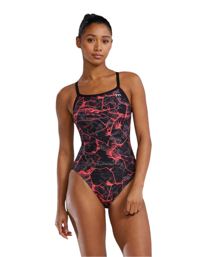 TYR Women's Synapse Durafast Elite Diamondfit Swimsuit | Red