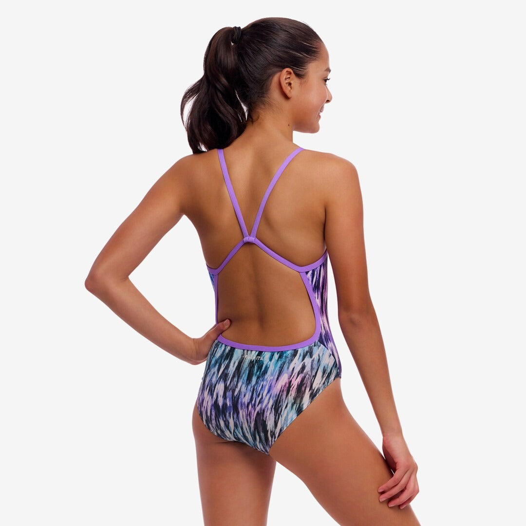Funkita Girl's Single Strap One Piece | Fly Dye