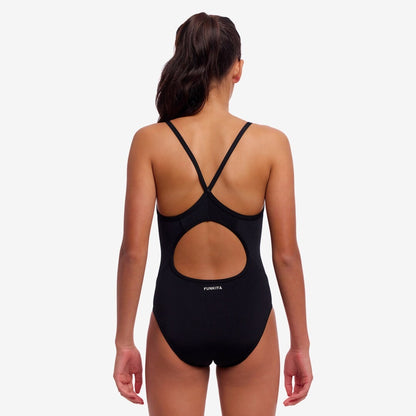 Funkita Girl's Diamond Secure One Piece | Still Black