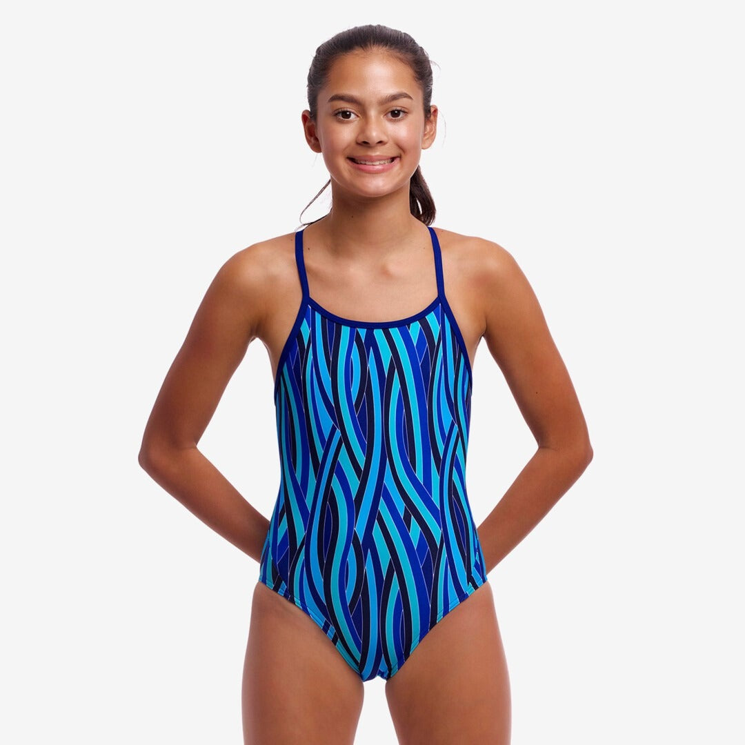 Funkita Girl's Diamond Back One Piece | Snork City