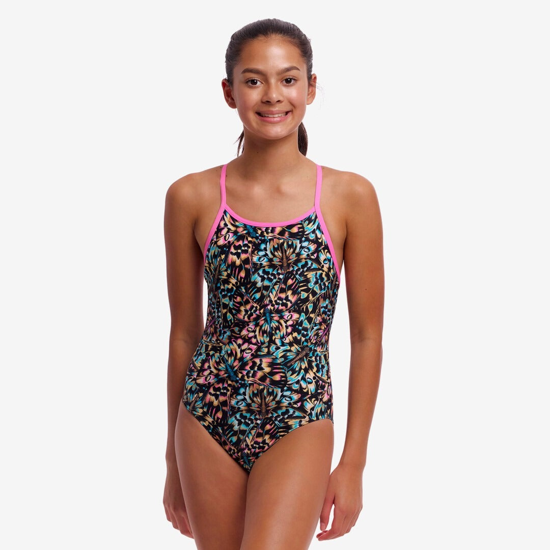 Funkita Girl's Diamond Back One Piece | Copper Cluster
