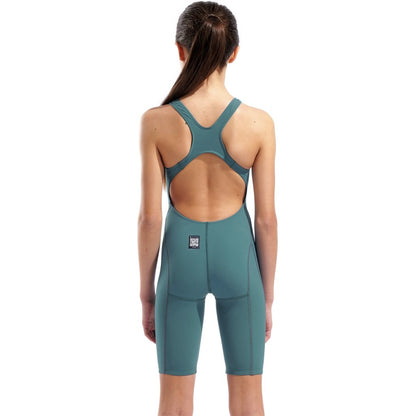 Arena Girl's Powerskin Impulso Openback Junior | Biscay Bay Cherry